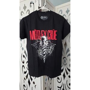 Motley Crue Winged Skull Snake Graphic Band Tee Black NWT Mens Small